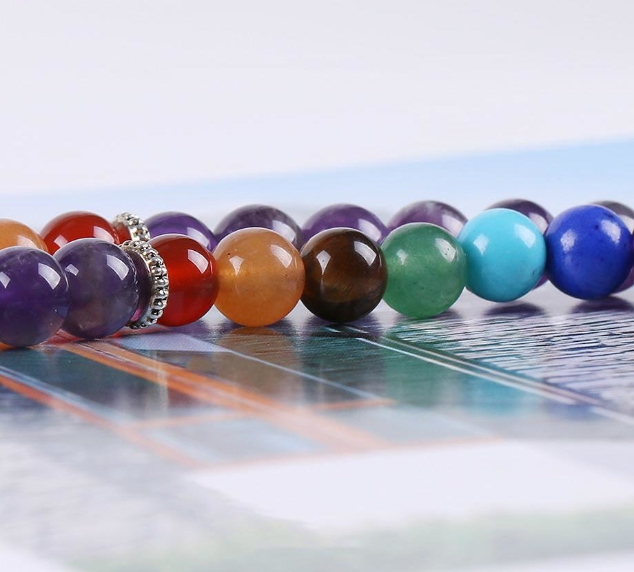 Japamala Ametista com Cristais 7 Chakras - Tassel e Pendente Árvore da Vida - REF1035 - PIME.pt