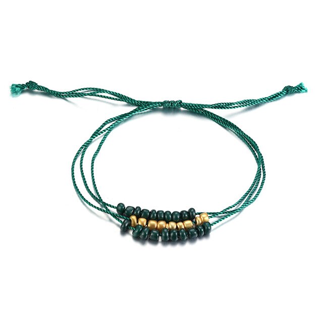 Pulseira Ajustável Fios e Missangas Soltas - REF1574 - PIME.pt