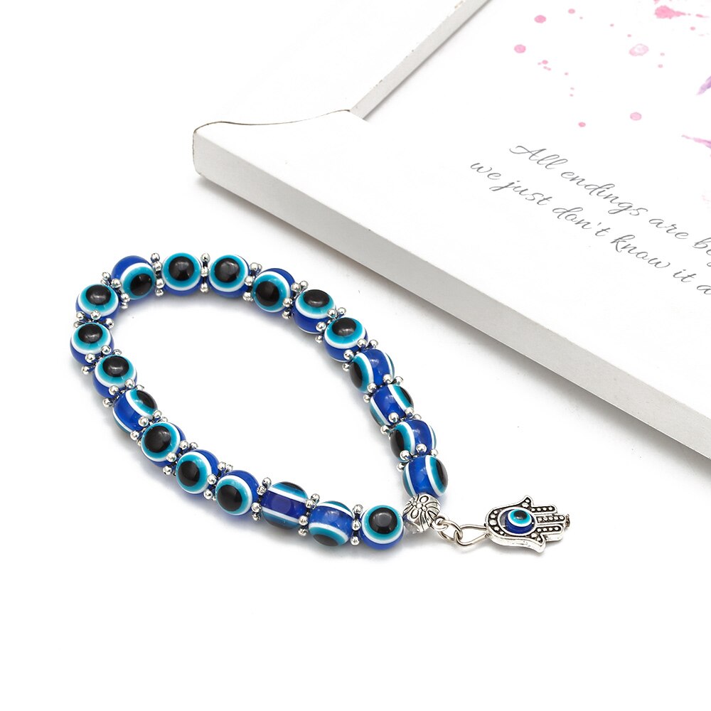 Pulseira Olho Turco com Mão de Fátima (Protecção) - REF1608 - PIME.pt