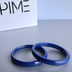 Aliança Azul Brilhante com 3mm em Cerâmica - REF9009