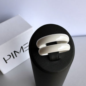 Aliança Branca Brilhante com 4mm em Cerâmica - REF9006