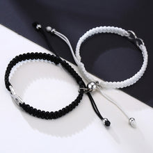 Carregar imagem no visualizador da galeria, Conjunto de Duas Pulseiras para Namorados Ajustáveis - Infinito - com Íman - REF6718