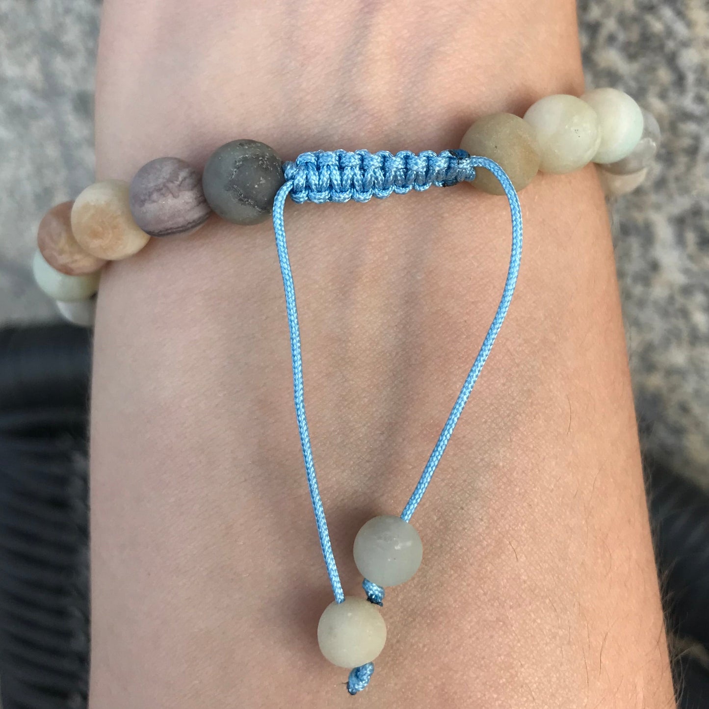 Pulseira 7 Chakras com Pedras Naturais Amazonite - REF1018