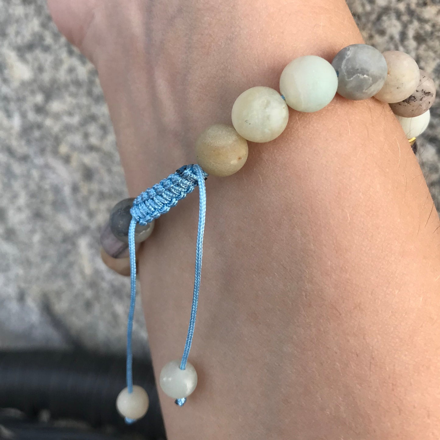 Pulseira 7 Chakras com Pedras Naturais Amazonite - REF1018