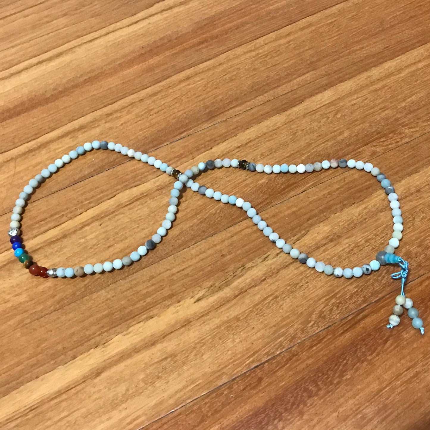Japamala 7 Chakras com Pedras Naturais Amazonite - REF1812
