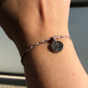 Pulseira Ajustável para a Mãe com Pendente Árvore da Vida - REF1056