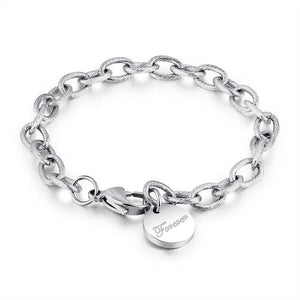 Pulseira Medalha Forever em Aço - REF1116 - PIME.pt