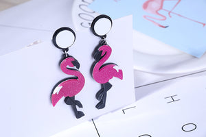 Brincos Flamingo Rosa - REF1344 - PIME.pt