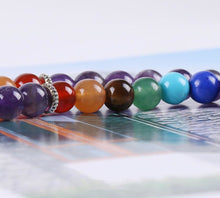Carregar imagem no visualizador da galeria, Japamala Ametista com Cristais 7 Chakras - Tassel e Pendente Árvore da Vida - REF1035 - PIME.pt