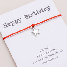 Carregar imagem no visualizador da galeria, Pulseira Feliz Aniversário (Parabéns) com Estrela - REF1867