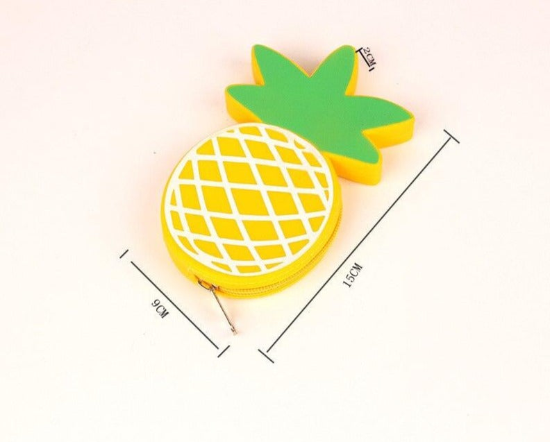 Porta-moedas Ananás/Abacaxi em Silicone - REF1382 - PIME.pt