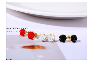 Brincos Rosas em Aço - REF1173 - PIME.pt