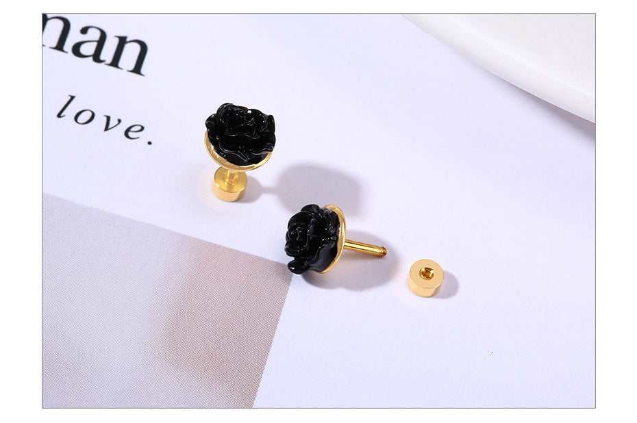 Brincos Rosas em Aço - REF1173 - PIME.pt