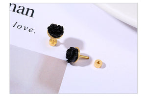 Brincos Rosas em Aço - REF1173 - PIME.pt