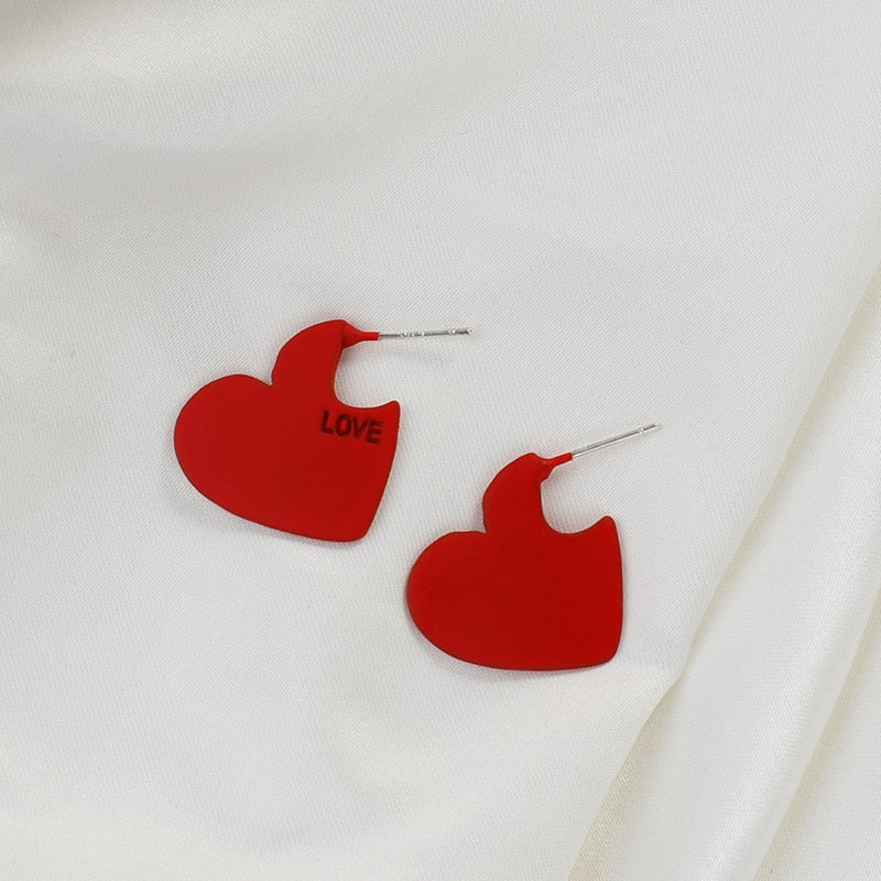 Brincos Coração Vermelho - Love - REF1594 - PIME.pt