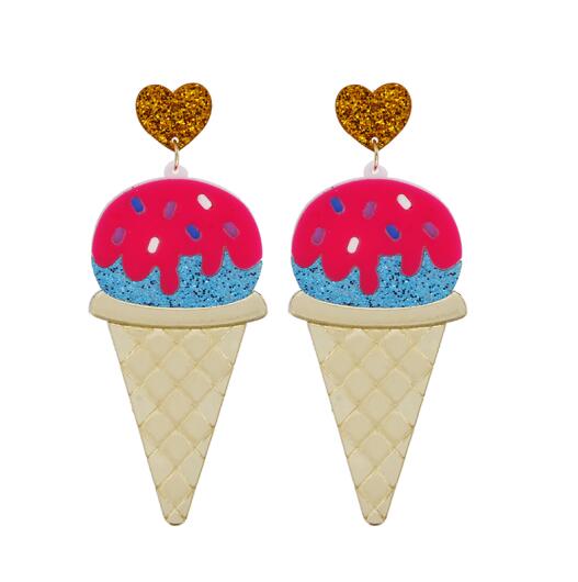 Brincos Gelado com Coração - REF1345 - PIME.pt