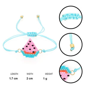Pulseira Melancia com Missangas - REF1516 - PIME.pt