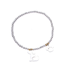 Carregar imagem no visualizador da galeria, Pulseira com Amuleto - Cão e Patinha - REF1359 - PIME.pt