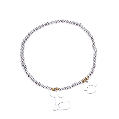 Pulseira com Amuleto - Cão e Patinha - REF1359 - PIME.pt