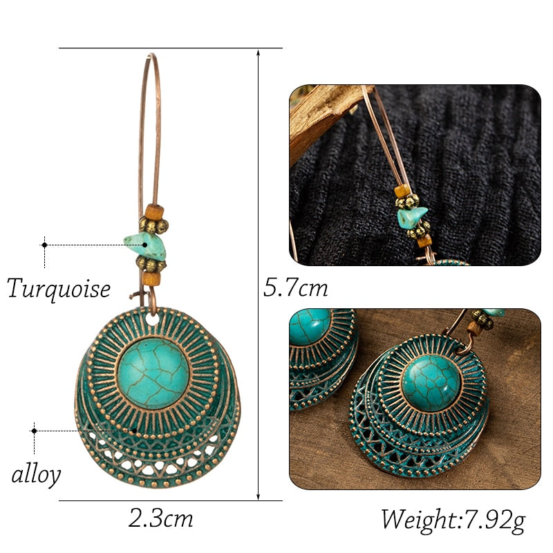 Brincos Medalhas com Pedras Verdes - REF1230 - PIME.pt