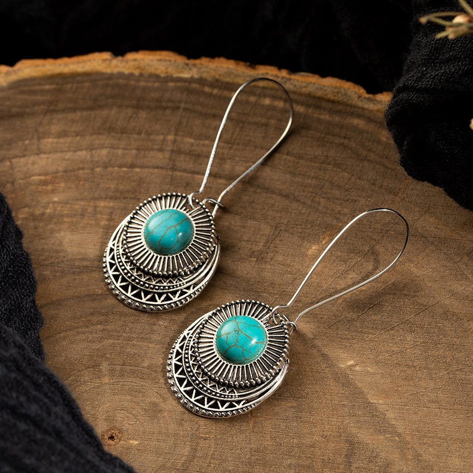 Brincos Medalhas com Pedras Verdes - REF1230 - PIME.pt