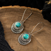Carregar imagem no visualizador da galeria, Brincos Medalhas com Pedras Verdes - REF1230 - PIME.pt