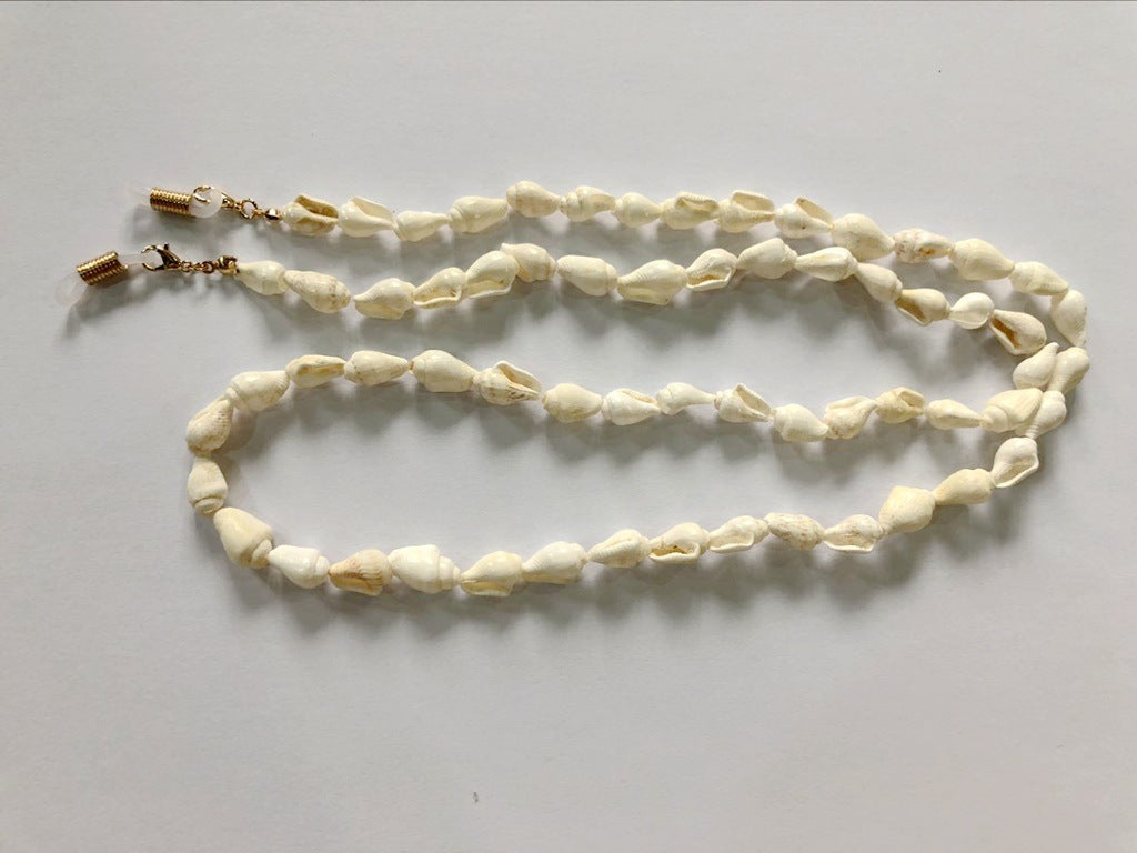 Corrente/Cordão para Óculos - Búzios e Conchas da Praia - REF1401 - PIME.pt