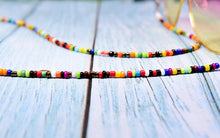 Carregar imagem no visualizador da galeria, Corrente/Cordão para Óculos - Missangas Coloridas - REF1396 - PIME.pt