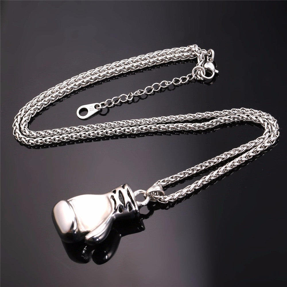 Colar Luvas de Boxe em Aço - REF1135 - PIME.pt