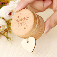Carregar imagem no visualizador da galeria, Caixa para Alianças Marry Me? (Casas Comigo?) em Madeira - REF1142 - PIME.pt
