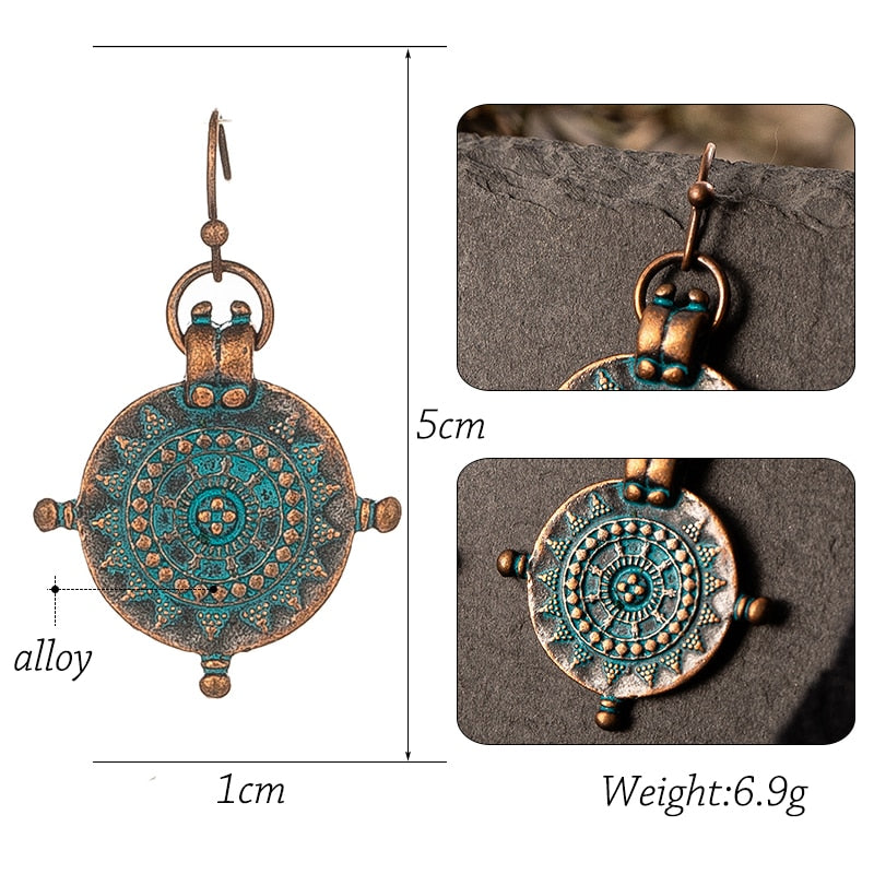 Brincos Moedas Vintage - REF1235 - PIME.pt