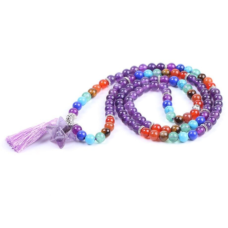 Japamala Ametista com Estrela e Tassel - REF1803