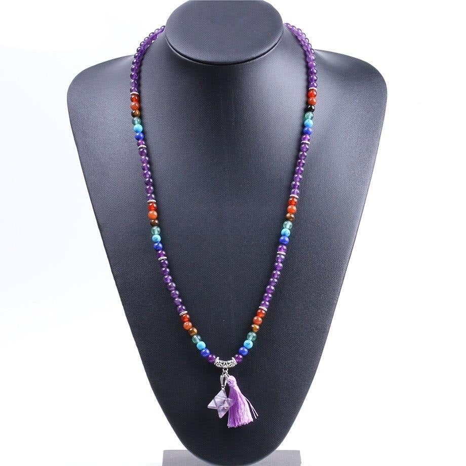 Japamala Ametista com Estrela e Tassel - REF1803