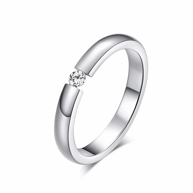 Aliança Prateada (3mm) em Aço para Casamento, Namoro ou Compromisso - REF1650 - PIME.pt