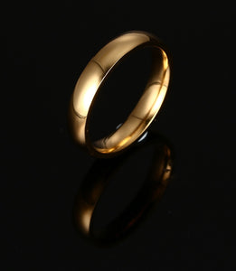 Aliança Tradicional (4mm) em Aço para Casamento, Namoro ou Compromisso - REF1814 - PIME.pt