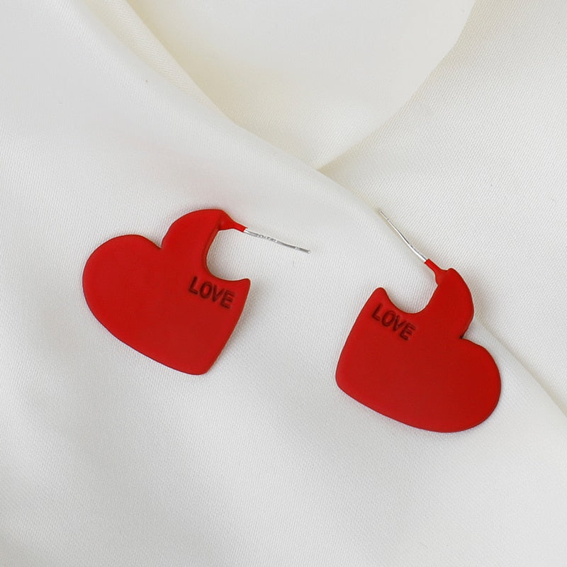 Brincos Coração Vermelho - Love - REF1594 - PIME.pt