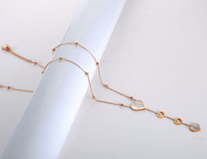 Colar Corações Caídos em Aço - REF1593 - PIME.pt