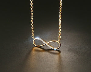 Colar Infinito com Brilhantes em Aço - REF1548 - PIME.pt