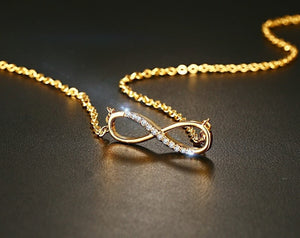 Colar Infinito com Brilhantes em Aço - REF1548 - PIME.pt