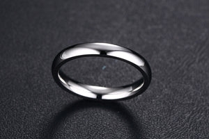 Aliança Prateada (3mm) em Aço para Casamento, Namoro ou Compromisso - REF1650 - PIME.pt