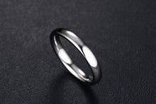 Carregar imagem no visualizador da galeria, Aliança Prateada (3mm) em Aço para Casamento, Namoro ou Compromisso - REF1650 - PIME.pt