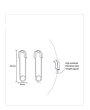 Carregar imagem no visualizador da galeria, Brincos Alfinete em Aço - REF1581 - PIME.pt