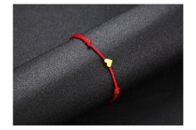 Carregar imagem no visualizador da galeria, Pulseira Fio Ajustável com Pequeno Coração - REF1577 - PIME.pt