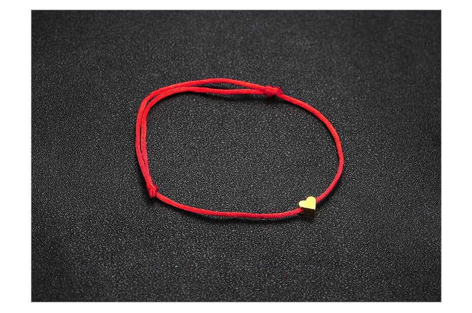 Pulseira Fio Ajustável com Pequeno Coração - REF1577 - PIME.pt