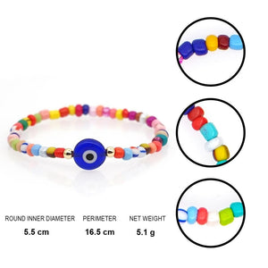 Pulseira Colorida com Olho Grego - REF1526 - PIME.pt