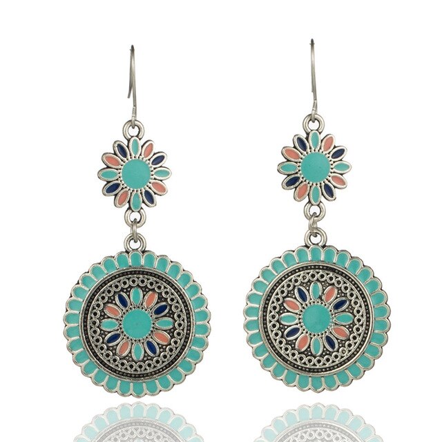 Brincos Medalha com Flor - REF1237 - PIME.pt