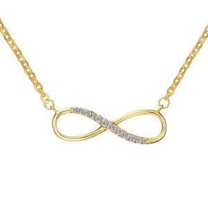 Colar Infinito com Brilhantes em Aço - REF1548 - PIME.pt