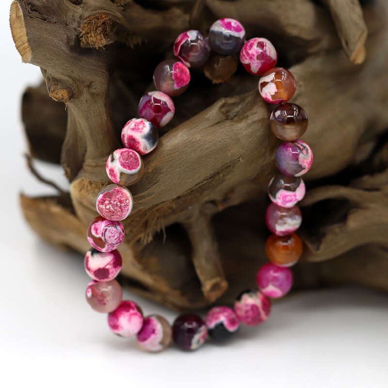 Pulseira Pedra Natural Tons de Rosa - REF1620 - PIME.pt