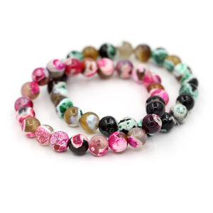 Pulseira Pedra Natural Tons de Rosa - REF1620 - PIME.pt