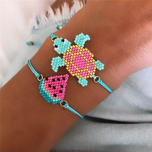 Pulseira Melancia com Missangas - REF1516 - PIME.pt